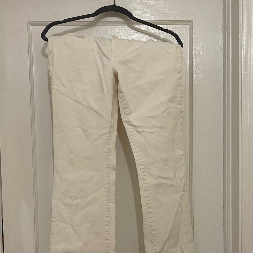 Lucky Brand Women's Wide Leg Cream Jeans